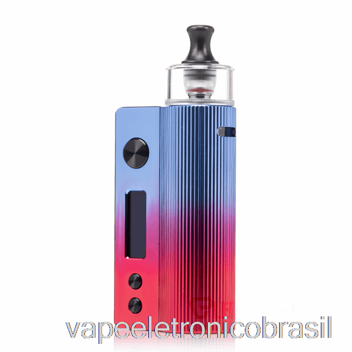 Vape Recarregável Vandy Vape Nox 60w Pod Kit Crepúsculo Azul Vermelho